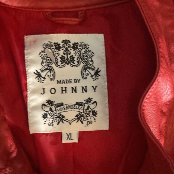Made by Johnny, “leather” jacket. Size xl, biker jacket - Picture 8 of 12